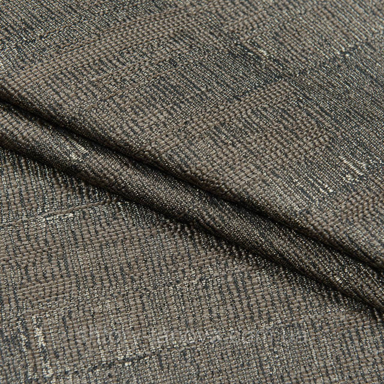 Жаккард меланж ЛЕО / коричневий, фото 1