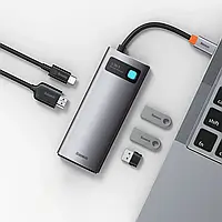 Хаб разветвитель USB с 5 интерфейсами Baseus Type-C to 3USB / Type-C (PD) / HDMI CAHUB-CX