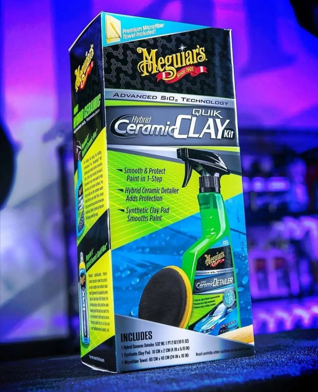 Get Super SMOOTH Paint with Hybrid CERAMIC Protection - Meguiar's Hybrid  Ceramic Quik Clay Kit 