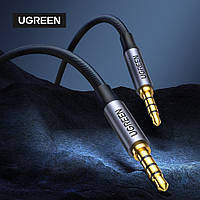 Кабель аудио UGREEN Jack 3.5mm на Jack 3.5mm Aux 4pin Microphone Audio Cable 1.5m (серый)