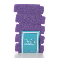 Розділювачі педикюрні делікатні Doily® (5 пар/пач) зпінополіетилену Колір: фіолетовий