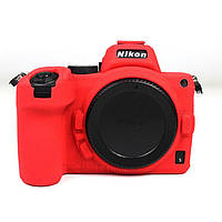 Защитный силиконовый чехол для фотоаппаратов Nikon Z5 - красный