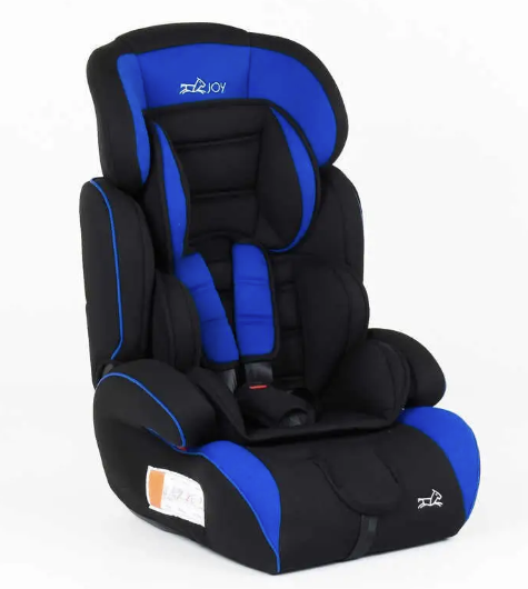 Дитяче автокрісло 1-12 років JOY 7190BB, група 1/2/3, вага дитини від 9-36 кг, синьо-чорний