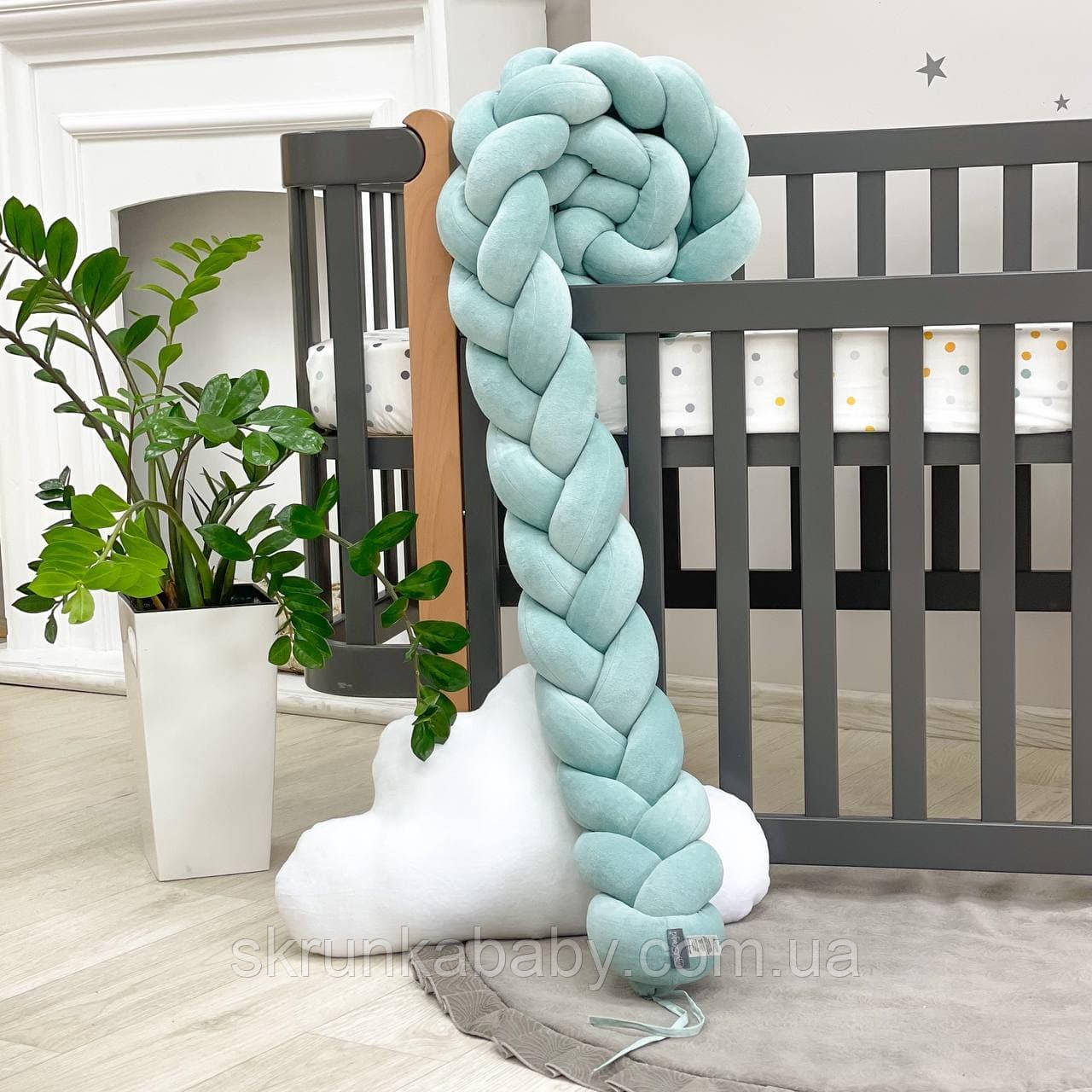 Бортик коса темна м'ята (розмір 2.2м), фото 1