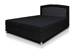 Ліжко двоспальне з нішею для білизни "Адель" Чорний