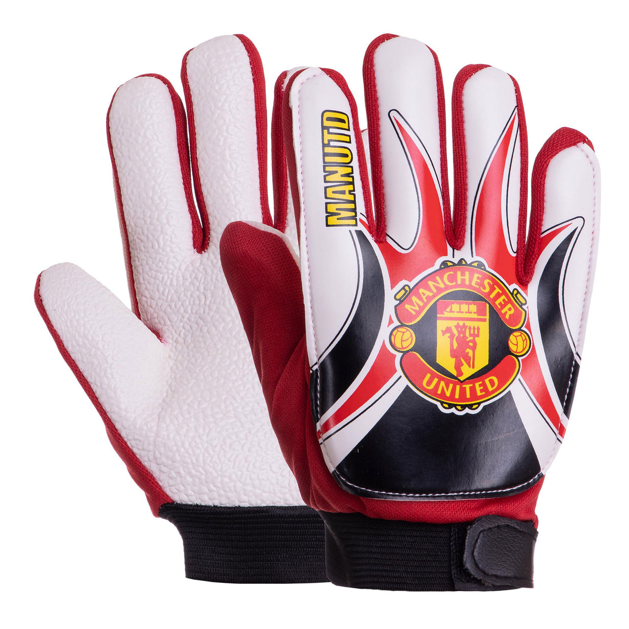 Рукавички воротарі дитячі Манчестер Юнайтед Manchester United (р-р5,6,7,8), біло-червоний