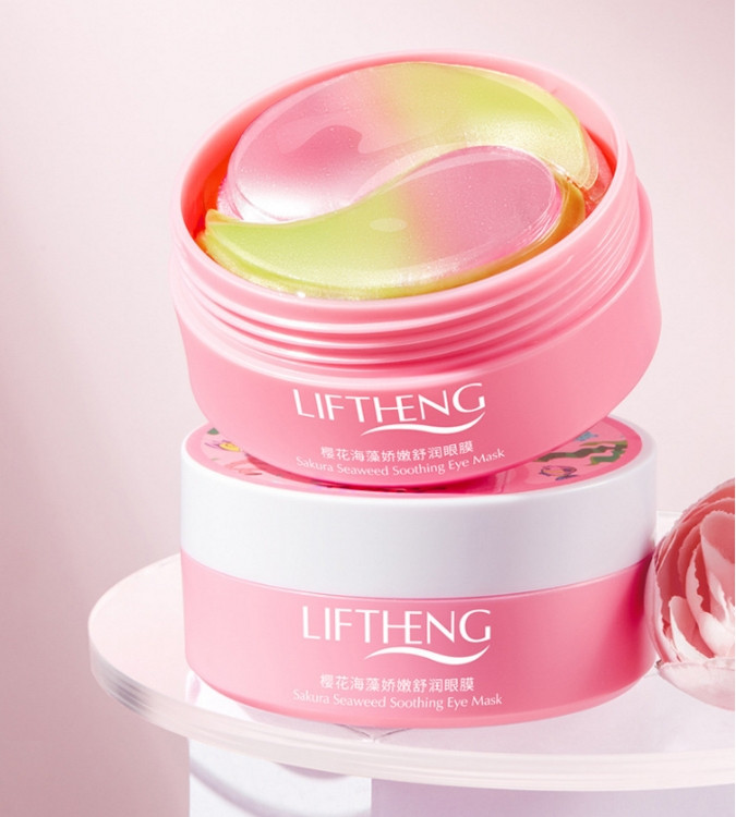 Патчі для очей Liftheng Sakura Seaweed з екстрактом водоростей і квітів сакури(30 пар)