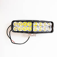 Балка LED (противотуманка) светодиодная L-23 (12 светодиодов) 12-24V 6000 K (производство LED,Китай)