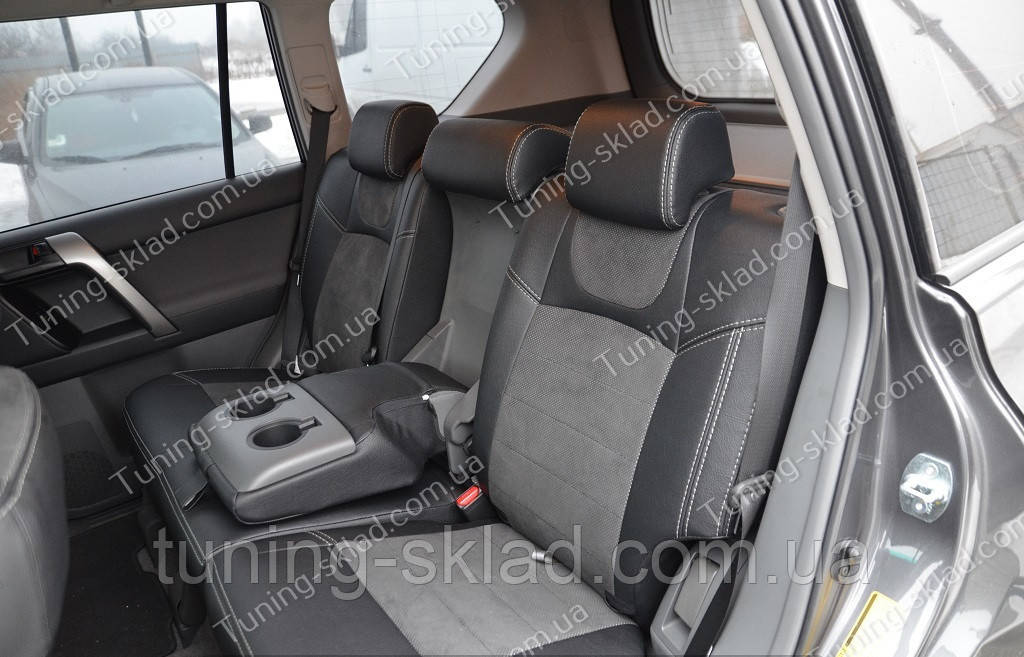 Чохли на Тойота Прадо 150 (авточохли Toyota Prado 150, Lether style), фото 1