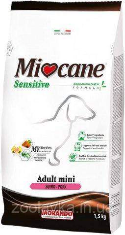 Morando Miocane Sensitive mini Сухою корм для собак малих порід з чутливим травленням свинина 1,5кг
