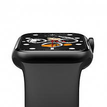 Розумний годинник Smart Watch M16 Mini Крокомір Пульсометр Тонометр Смарт годинник із мікрофоном 38mm Чорний, фото 4