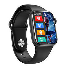 Розумний годинник Smart Watch M16 Mini Крокомір Пульсометр Тонометр Смарт годинник із мікрофоном 38mm Чорний, фото 5