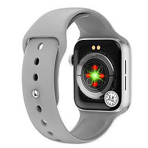 Розумний годинник Smart Watch M16 Mini Крокомір Пульсометр Тонометр Смарт годинник з мікрофоном 38mm Сірий, фото 4