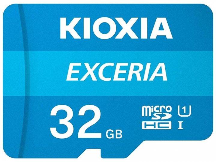 Карта пам'яті MicroSDHC 32GB UHS-I Class 10 Kioxia Exceria R100MB/s (LMEX1L032GG2) + SD-адаптер