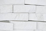 Плитка мармурова біла для декору стін "Тасос" 1 м.кв. для облицювання, фото 2