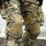 Наколінники і налокітники тактичні мультикам військові, фото 2