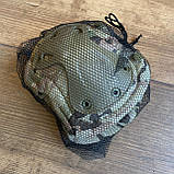 Наколінники і налокітники тактичні мультикам військові, фото 6