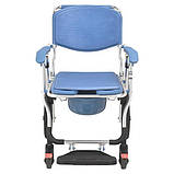 Коляска для інвалідів з туалетом MIRID KDB-699B. Багатофункціональний інвалідне крісло для душу і туалету., фото 3