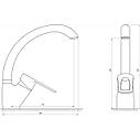 Змішувач для кухні Globus Lux SEVA GLSV-0203S-BIG, фото 2