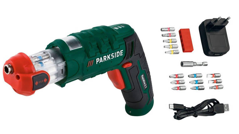 Шурупокрут, викрутка барабаном Parkside Rapidfire 2.2, фото 1