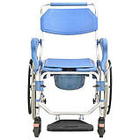 Коляска для інвалідів з туалетом MIRID KDB-698B. Багатофункціональний інвалідний візок., фото 5