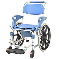 Коляска для инвалидов с туалетом MIRID KDB-698B. Кресло для душа и туалета.