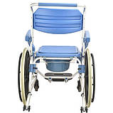 Коляска для інвалідів з туалетом MIRID KDB-698B. Багатофункціональний інвалідний візок., фото 3
