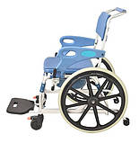 Коляска для інвалідів з туалетом MIRID KDB-698B. Багатофункціональний інвалідний візок., фото 2