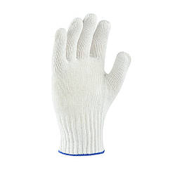 Рукавиці Doloni трикотажні робочі білосніжні без ПВХ Універсал 10 клас арт. 876