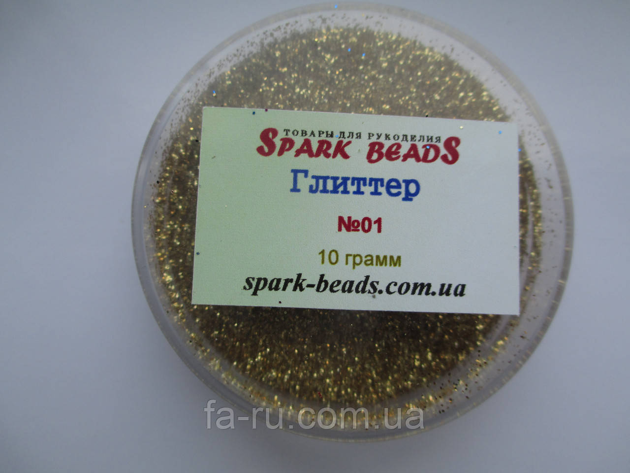 Глітер (блискітки), колір — золото яскраве, 10 г. No01, фото 1