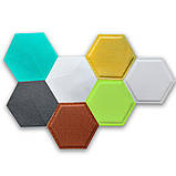 Декоративний самоклеючий шестикутник під шкіру зелений 200x230мм (1102), фото 8