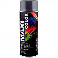 Краска-эмаль серая антрацит 400мл универсальная декоративная MAXI COLOR ( ) MX7016-MAXI COLOR