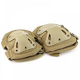 Наколінники і налокотники тактичні койот армійскі, фото 4