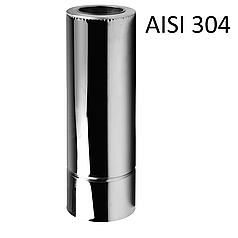 Труба-сендвіч ø140 мм 0,5 мм 1 метр Нерж/Нерж Aisi 304 Stalar (41145)