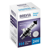 Галогеновая лампа Brevia H4 24V 75/70W P43t Power Duty CP