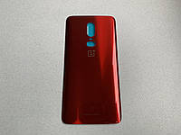 Задняя крышка для OnePlus 6 Amber Red на замену красная