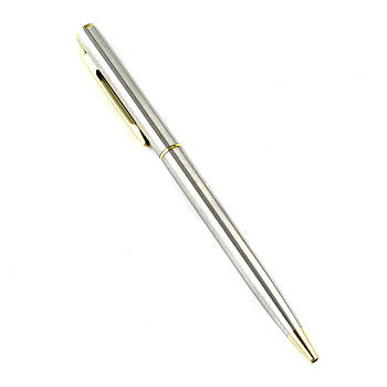 Кулькова ручка срібло з золотом RYH020