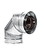Коліно дымоходное 90° нерж/нерж ø200/260мм 1мм, фото 3