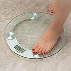 Ваги для підлоги до 180 кг AT-2003A / Цифрові ваги з дисплеєм / Скляні круглі ваги, фото 7