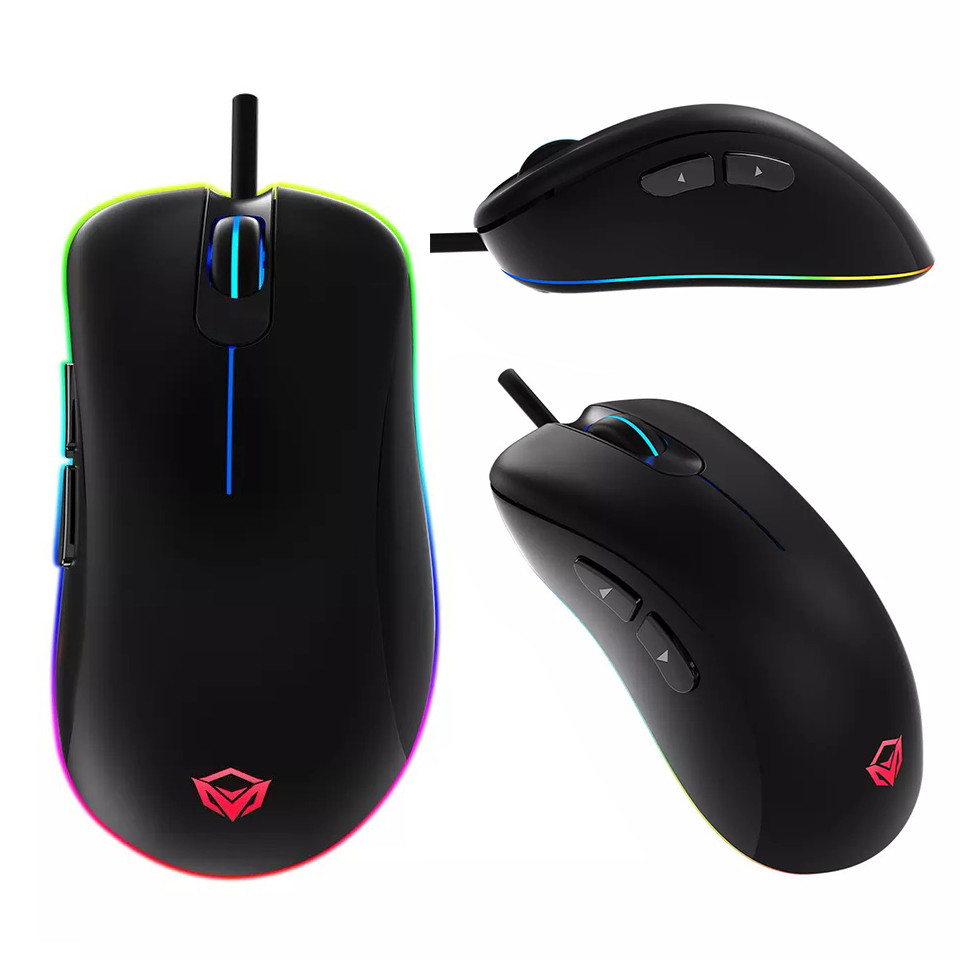 Мишка ігрова геймерська провідна Meetion MT-GM19 з RGB підсвічуванням