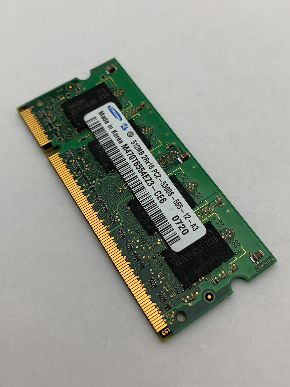 Модуль пам'яті ddr2 667 512mb 200p m470t6554ez3-ce6 з розборки, фото 1