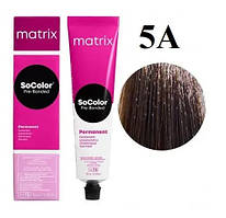 Стійка крем-фарба Matrix Socolor Pre-Bonded 5A Світлий шатен попелястий 90 мл