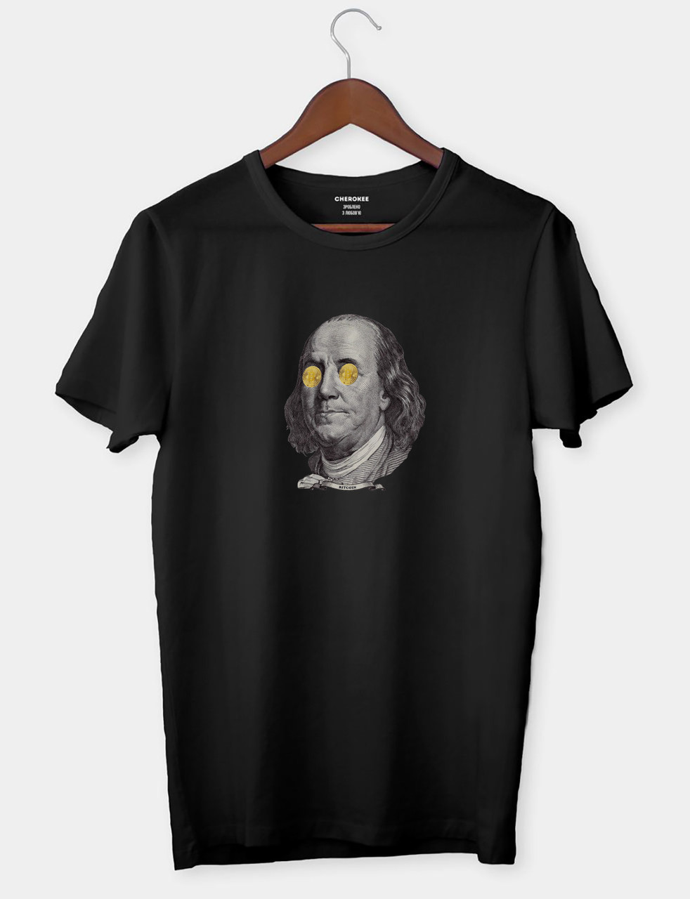 Футболка для трейдера "Franklin & Bitcoin"