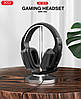 Ігрові навушники з мікрофоном для комп'ютера гарнітура повнорозмірні PC XO-GE-01 Чорні, фото 7