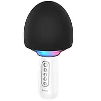 📌 Караоке мікрофон з динаміком бездротовий, ручний HOCO BK7 | BT5.0, AUX/TF, DSP, 5W Білий колір