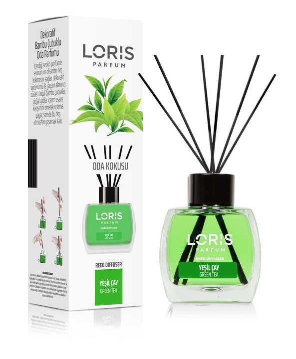 Аромадифузор  Loris parfrum Зелений чай (Reed Diffuser "Green tea") 120мл - Освіжуючий