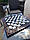 Розкішні шахи, шашки, нарди - набір 3 в 1 із білого акрилового каменю 60*30*5 см, арт.190609, фото 4