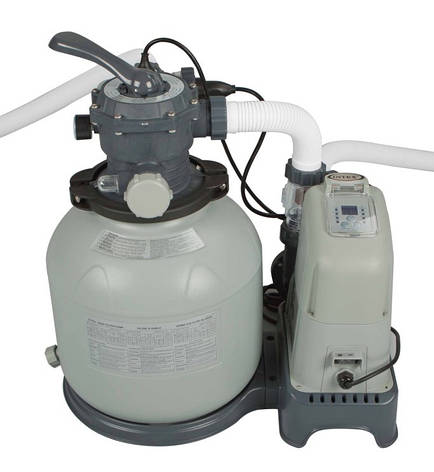 Пісочний фільтр-хлорогенератор Intex Saltwater System 10000 л/год 28680, фото 1