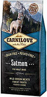Сухой беззерновой гипоаллергенный корм для собак Carnilove Adult Salmon с лососем 1.5 кг
