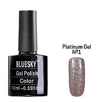 Цветной гель - лак Bluesky для маникюра и педикюра, 10 мл. Platinum Gel №1